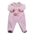 Le Bebe Tutina Manica Lunga tinta unita Rosa per Neonata LBG5374 ROSA LE BEBE 