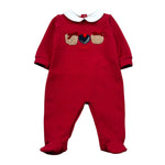 Le Bebe Tutina Manica Lunga Tint Unita Rosso per Neonata LBG5410 ROSSO LE BEBE 
