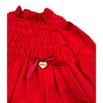Le Bebe Abito Manica Lunga tinta unita Rosso per Neonata LBG5543 ROSSO LE BEBE 