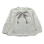 Le Bebe Shirt tinta unita con Stampa Panna per Neonata LBG5547 PANNA LE BEBE 