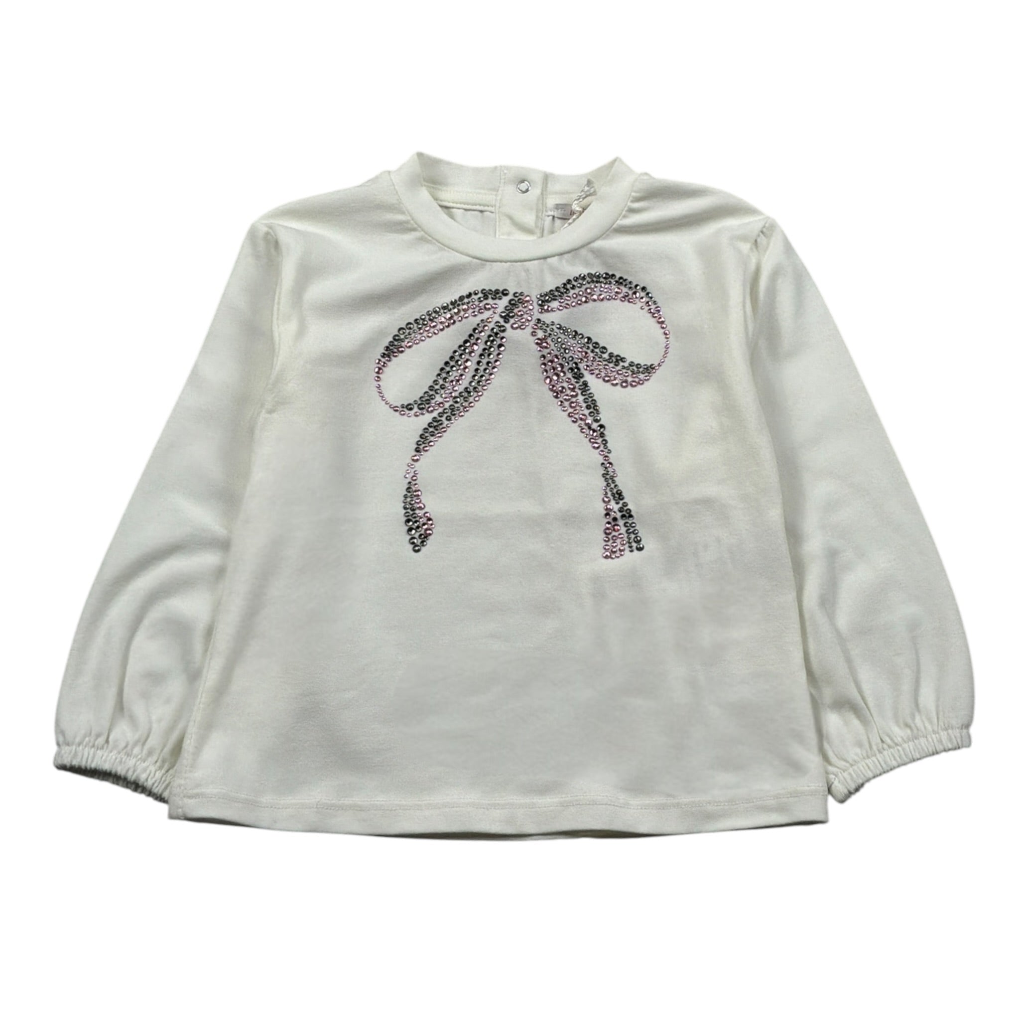 Le Bebe Shirt tinta unita con Stampa Panna per Neonata LBG5547 PANNA LE BEBE 