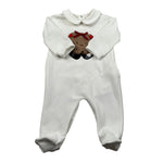Le Bebe Tutina Manica Lunga Tint Unita Bianco per Neonata LBG5567 BIANCO LE BEBE 