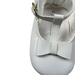 Le Bebe Sandalo tinta unita con Fiocco Bianco per Neonata LBG5905 BIANCO LE BEBE 