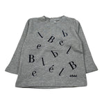 Le Bebe' Shirt Girocollo tinta unita con Stampe Grigio per Neonato LBB0255 GRIGIO LE BEBE' 
