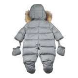Le Bebe' Eskimo tinta unita con Cappuccio Grigio per Neonato LBB1308 GRIGIO LE BEBE' 