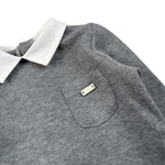 Le Bebe' Maglia tinta unita con Colletto Grigio per Neonato LBB4662 GRIGIO LE BEBE' 