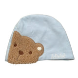 Le Bebe' Cappello tinta unita con Stampa Azzurro per Neonato LBB5126 AZZURRO LE BEBE' 