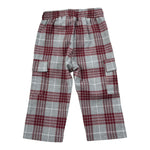 Le Bebe' Pantalone Bicolore con Fantasia A Quadri Grigio per Neonata LBB5163 GRIGIO LE BEBE' 