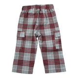 Le Bebe' Pantalone Bicolore con Fantasia A Quadri Grigio per Neonata LBB5163 GRIGIO LE BEBE' 