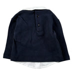 Le Bebe' Maglia tinta unita con Camicia Incorporata Blu per Neonato LBB5170 BLU LE BEBE' 