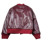 Le Bebe' Giubbino Ecopelle tinta unita con Zip Bordeaux per Neonato LBB5176 BORDEAUX LE BEBE' 