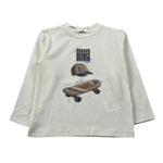 Le Bebe' Shirt Girocollo tinta unita con Stampa Panna per Bambino LBB5183J PANNA LE BEBE' 