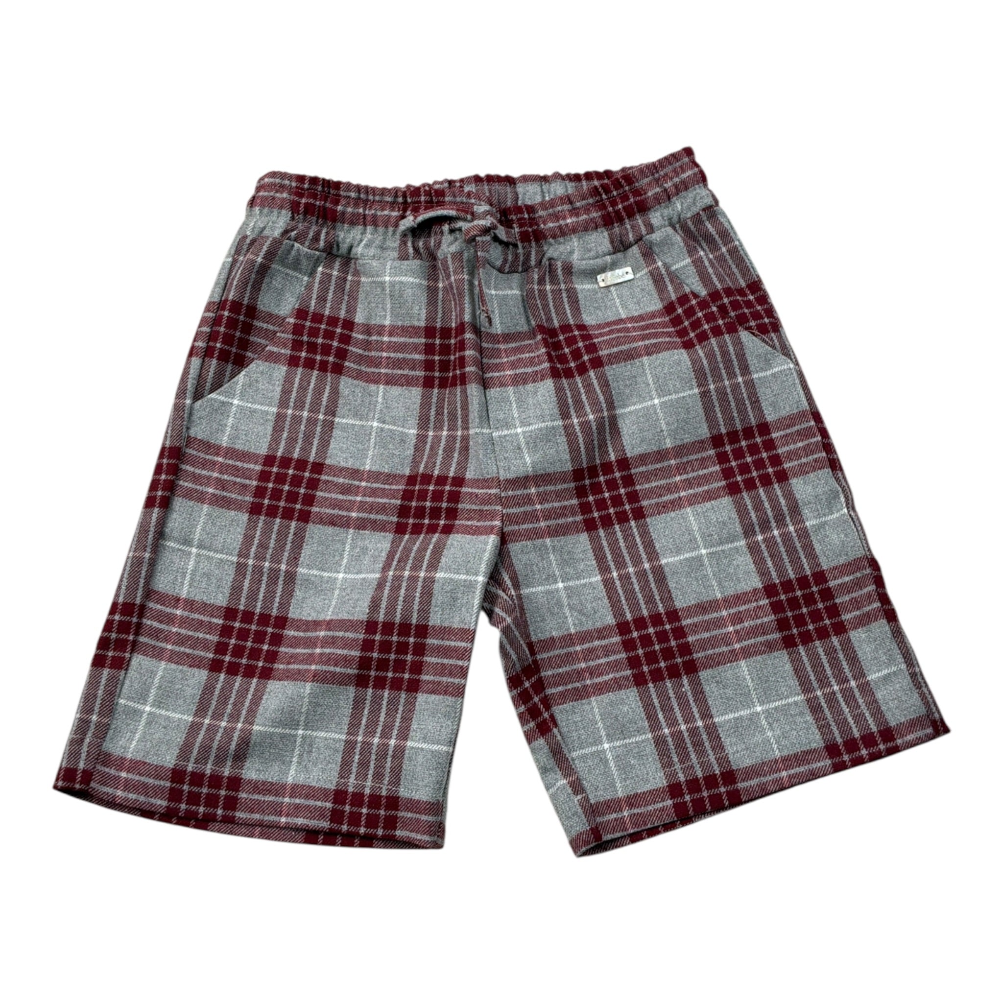 Le Bebe' Bermuda Stampa Fantasia con Elastico In Vita Grigio per Bambino LBB5235J GRIGIO LE BEBE' 