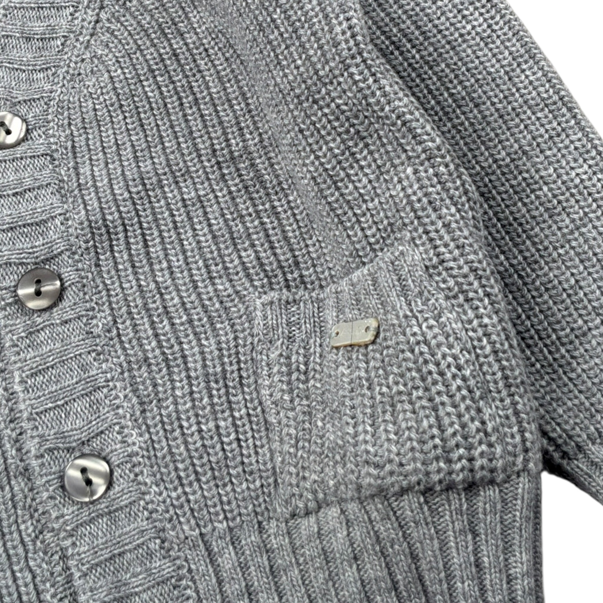 Le Bebe' Cardigan tinta unita con Bottoni Grigio per Neonato LBB5243 GRIGIO LE BEBE' 