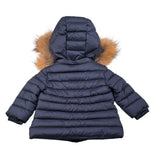 Le Bebe' Giubbino tinta unita con Cappuccio Blu per Neonato LBG089 BLU LE BEBE' 
