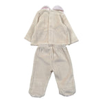 Le Bebe' Completo 2Pz Maglia-Ghettina In Velluto Beige per Neonata LBG5962 BEIGE LE BEBE' 