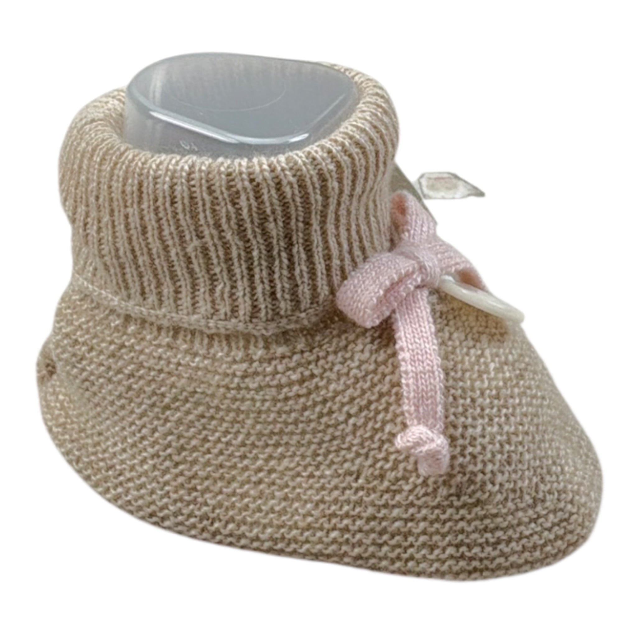 Le Bebe' Babbucce tinta unita In Filo Beige per Neonata LBG5978 BEIGE LE BEBE' 