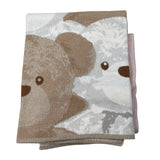 Le Bebe' Coperta In Filo tinta unita con Stampa Rosa per Neonata LBG5980 ROSA LE BEBE' 