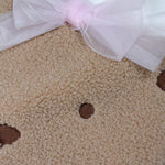 Le Bebe' Coperta Bicolore con Stampa Bianco/Rosa per Neonata LBG6007 BIANCO/ROSA LE BEBE' 