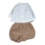 Le Bebe' Completo 2Pz Shirt-Coulotte Bianco per Neonata LBG60177 BIANCO LE BEBE' 