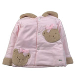 Le Bebe' Cappotto tinta unita con Cappuccio E Bottoni Rosa per Neonata LBG6019 ROSA LE BEBE' 