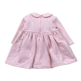 Le Bebe' Abito tinta unita con Applicazione Rosa per Neonata LBG6020X ROSA LE BEBE' 