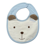 Le Bebe' Bavetta tinta unita con Orecchie Azzurro per Neonato LBG6021M AZZURRO LE BEBE' 