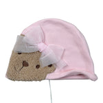 Le Bebe' Cappello tinta unita con Stampa Rosa per Neonata LBG6022 ROSA LE BEBE' 