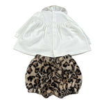 Le Bebe' Completo 2Pz Shirt-Coulotte Bianco per Neonata LBG6026 BIANCO LE BEBE' 