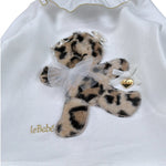 Le Bebe' Completo 2Pz Maglia-Ghettina tinta unita con Stampa Bianco per Neonata LBG6031 BIANCO LE BEBE' 