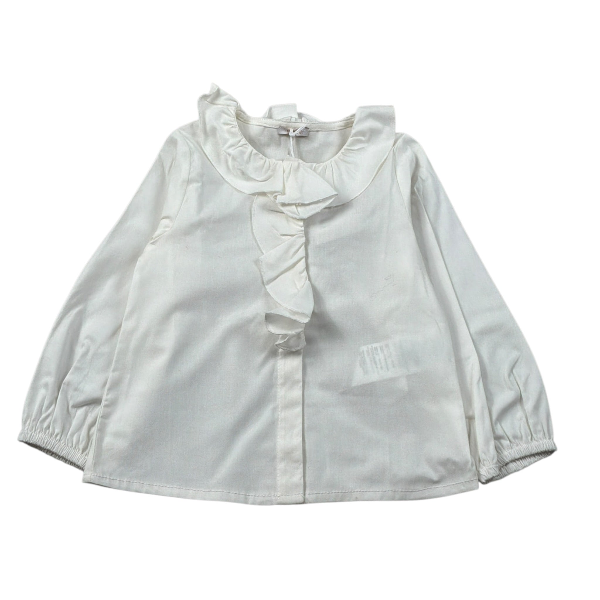 Le Bebe' Camicia Manica Lunga tinta unita Panna per Neonata LBG6062 PANNA LE BEBE' 