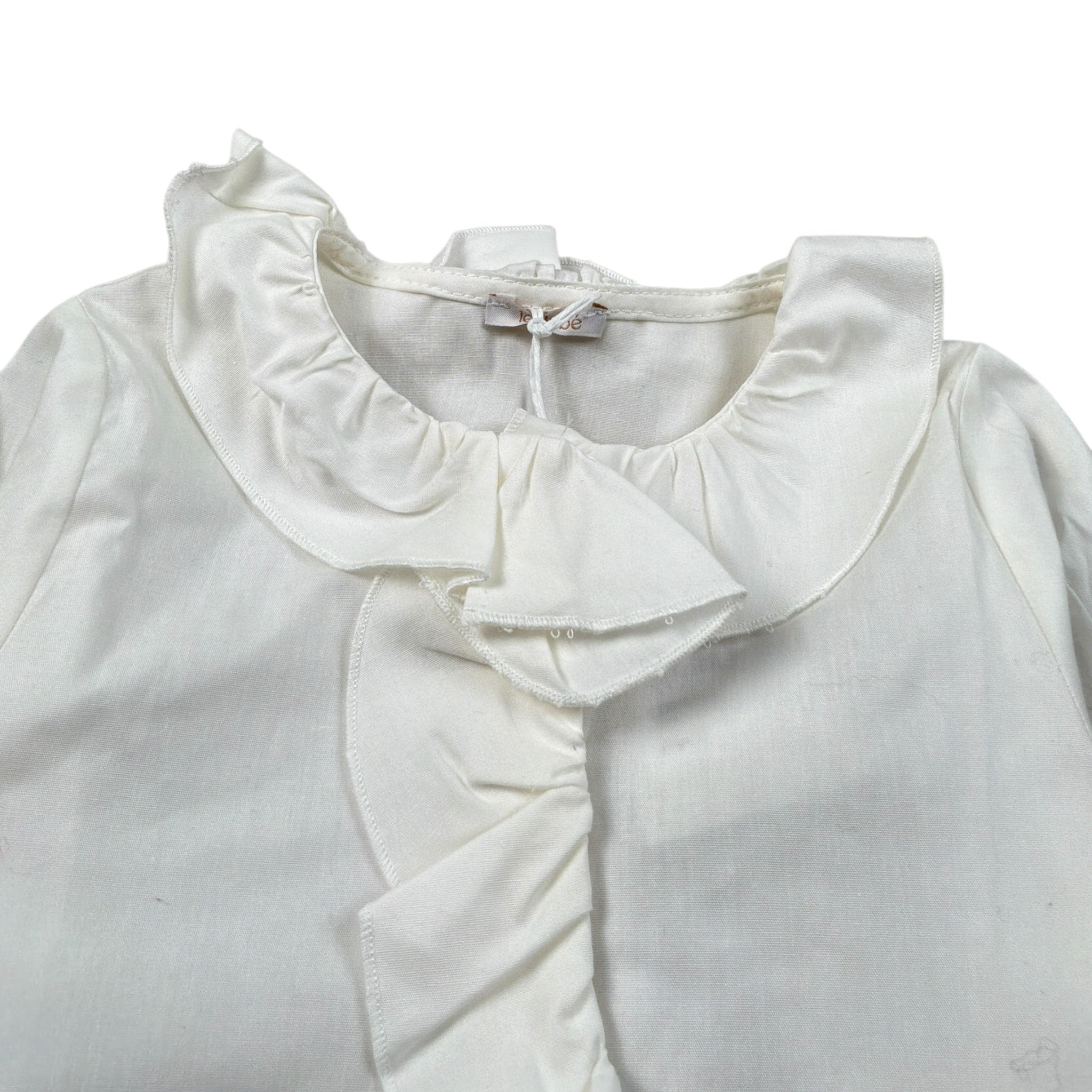 Le Bebe' Camicia Manica Lunga tinta unita Panna per Neonata LBG6062 PANNA LE BEBE' 