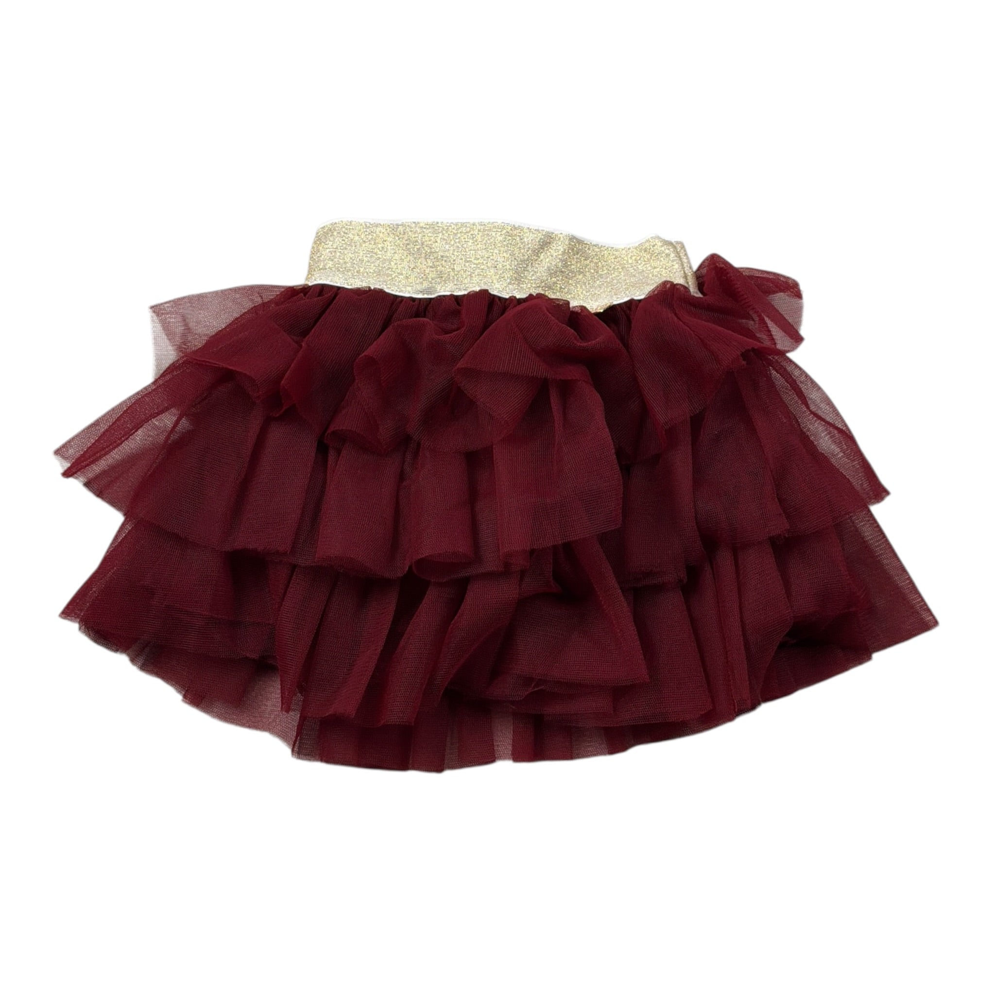 Le Bebe' Gonna tinta unita con Tulle Bordeaux per Neonata LBG6078 BORDEAUX LE BEBE' 