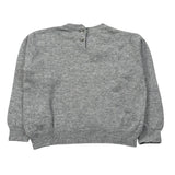 Le Bebe' Maglia Girocollo tinta unita con Orso Grigio per Neonato LBG6134 GRIGIO LE BEBE' 