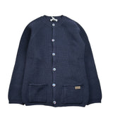 Le Coconne Cardigan tinta unita Blu per Bambino LCN1227 BLU LE COCONNE 