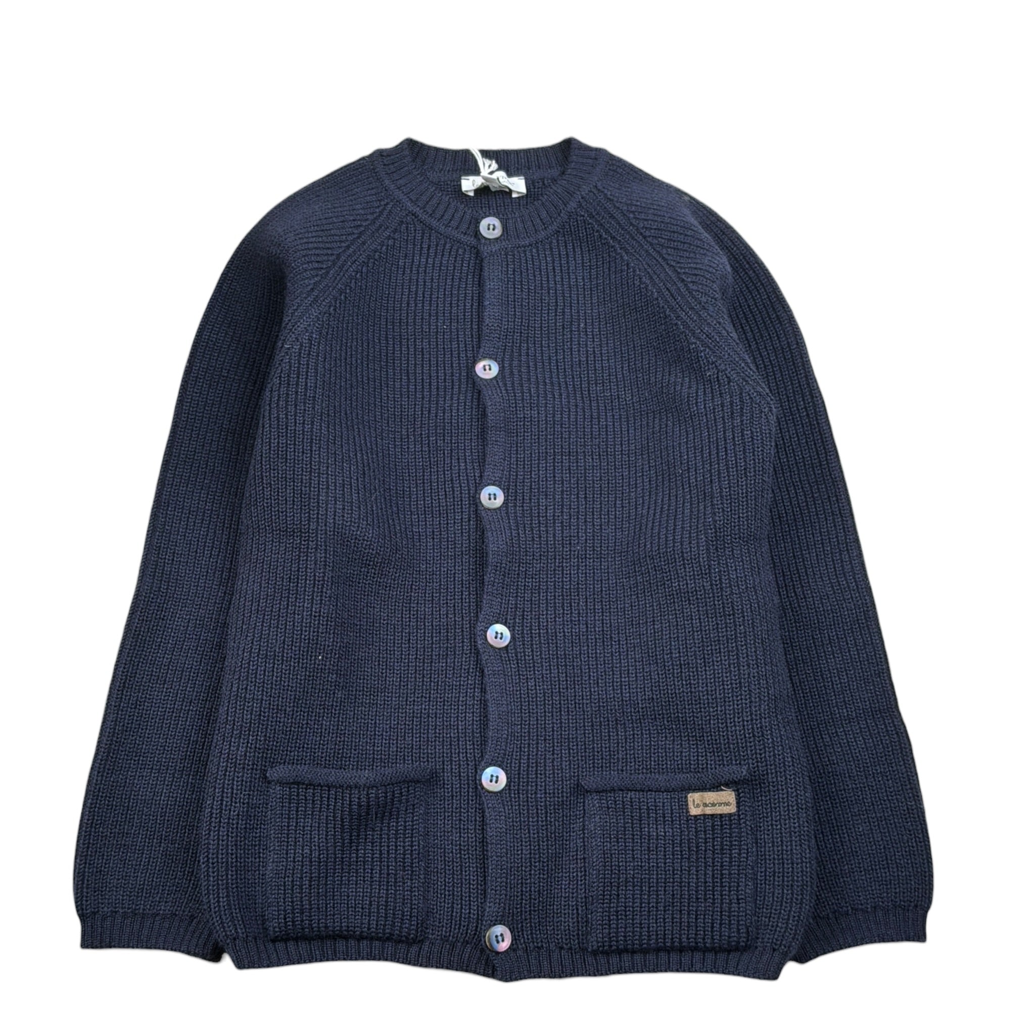Le Coconne Cardigan tinta unita Blu per Bambino LCN1227 BLU LE COCONNE 