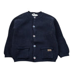 Le Coconne Cardigan tinta unita Blu per Neonato LCN1227N BLU LE COCONNE 