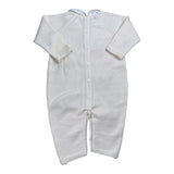 Le Coconne Tutina tinta unita con Applicazioni Panna per Neonata LCN2260 PANNA LE COCONNE 