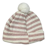 Leo E Lilly Cappello Bicolore con Fantasia A Righe Bianco/Rosa per Neonata 99940023 BIANCO/ROSA LEO E LILLY 