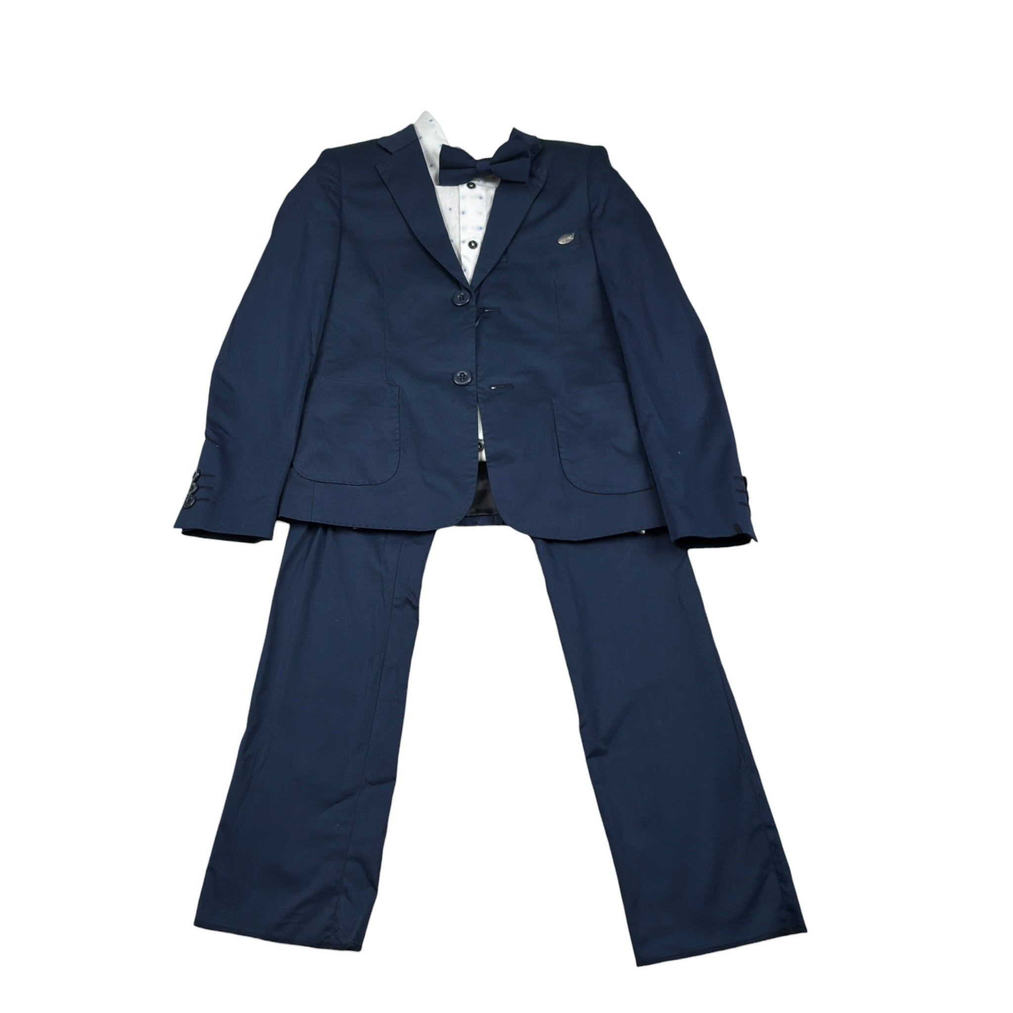 Les Gamins Completo 4 Pezzi Giacca-Camicia-Pantalone-Papillon Blu per Bambino LGM305090R BLU LES GAMINS 