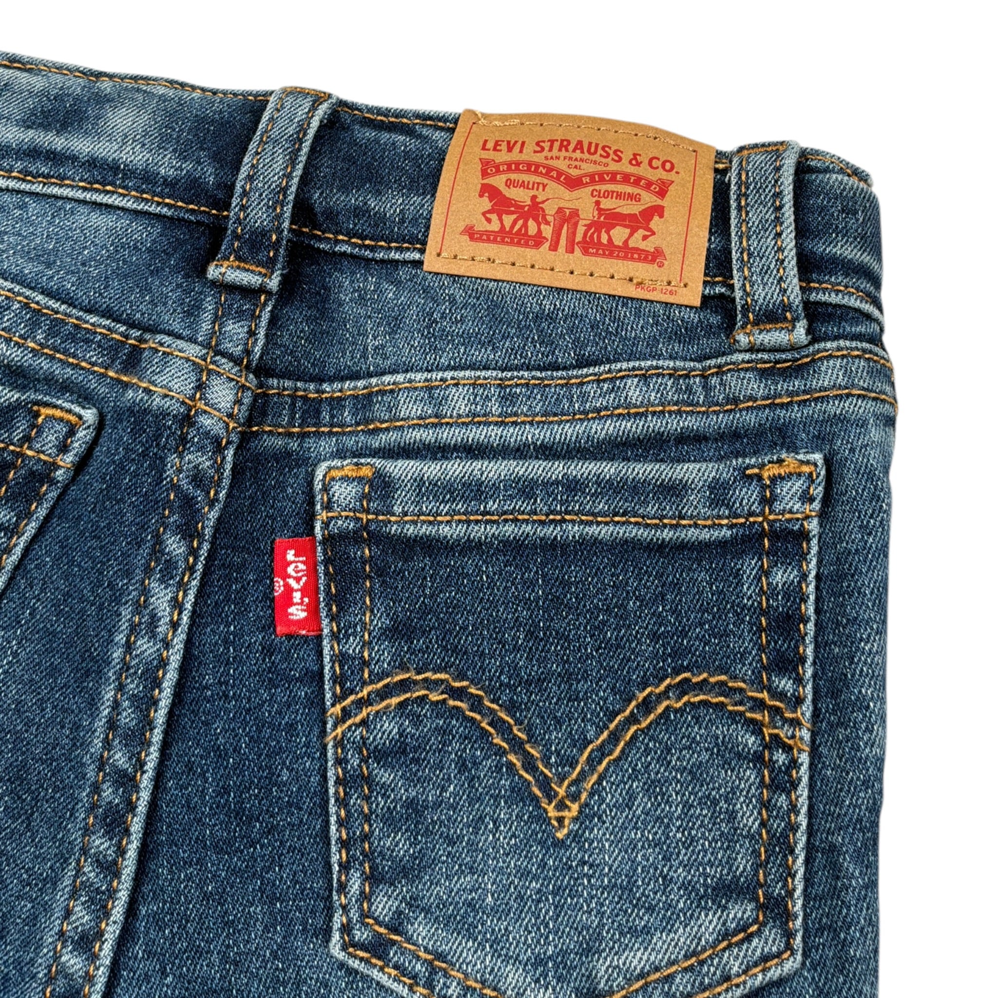 Levi'S Jeans tinta unita Modello A Zampa Blu per Neonata 1EK988X BLU LEVI'S 