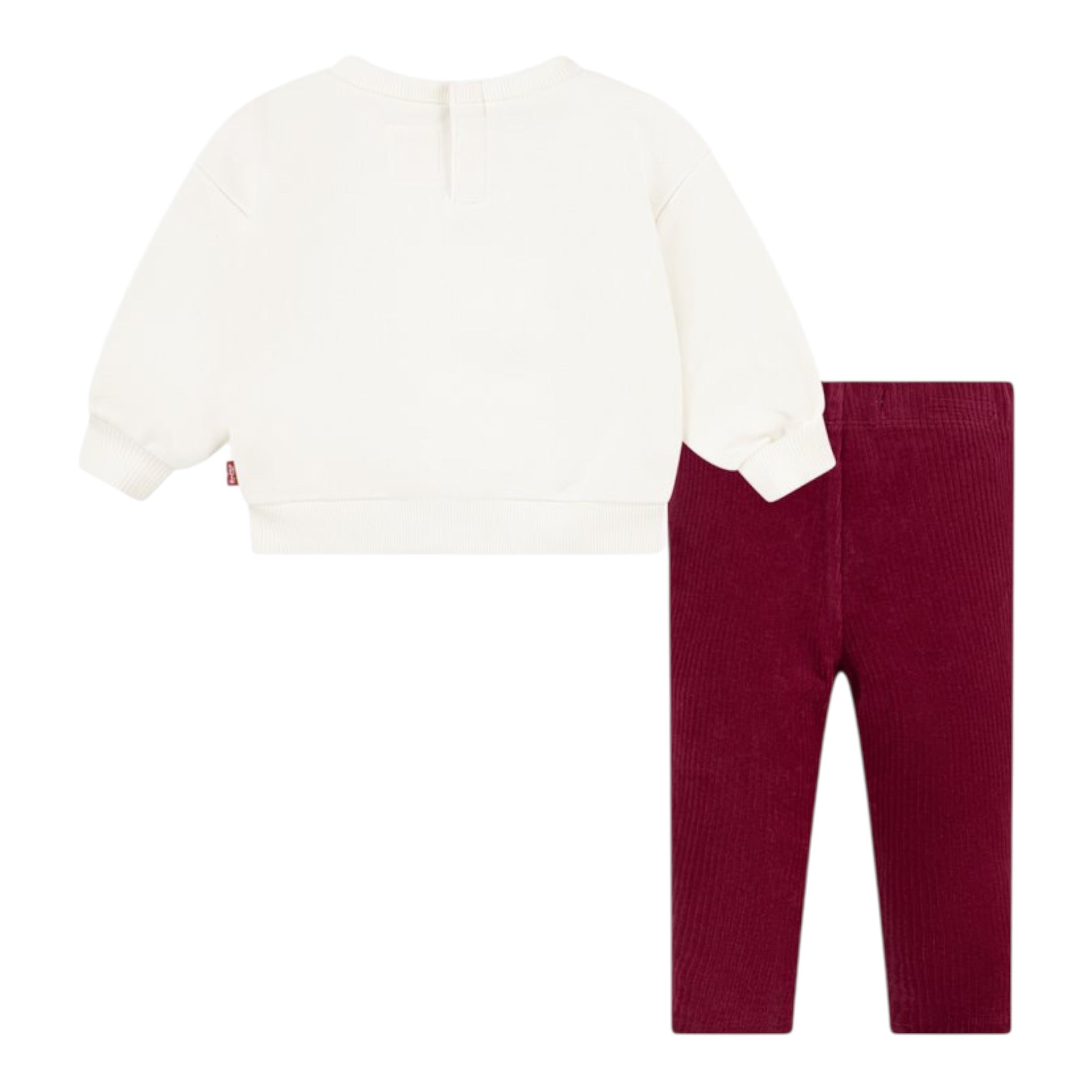 Levi'S Completo 2 Pezzi Felpa-Leggins Panna per Neonata 1EL149 PANNA LEVI'S 