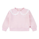 Levi'S Felpa tinta unita con Colletto Rosa per Neonata 1EN575 ROSA LEVI'S 