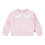Levi'S Felpa tinta unita con Colletto Rosa per Neonata 1EN575X ROSA LEVI'S 