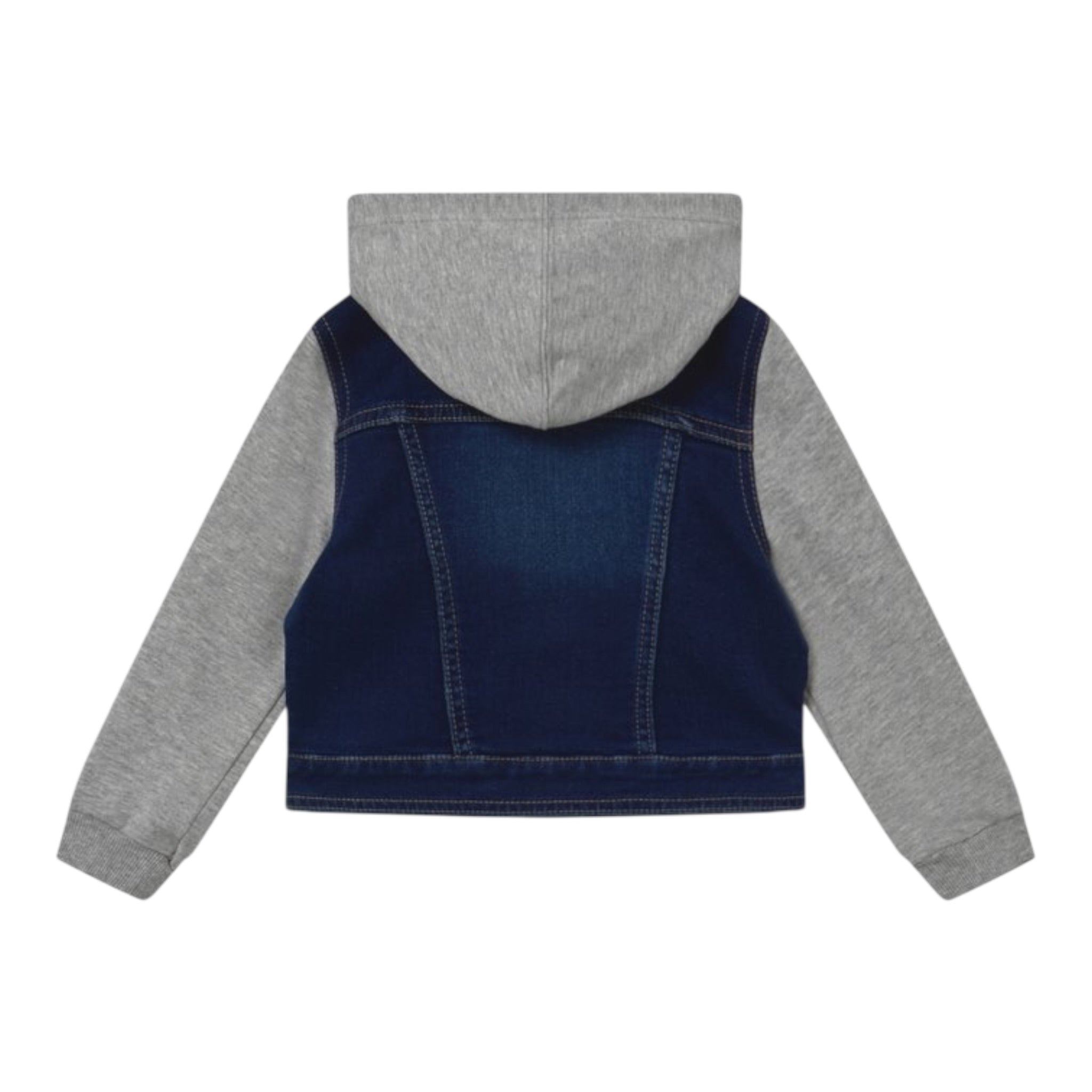 Levi'S Giubbino In Denim tinta unita con Maglie E Cappuccio In Contrasto Blu per Neonato 6E8564 BLU LEVI'S 