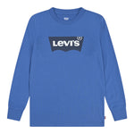 Levi'S Shirt Girocollo tinta unita con Logo Blu per Neonato 6E8646 BLU LEVI'S 