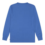 Levi'S Shirt Girocollo tinta unita con Logo Blu per Neonato 6E8646 BLU LEVI'S 