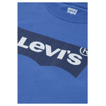 Levi'S Shirt Girocollo tinta unita con Logo Blu per Neonato 6E8646 BLU LEVI'S 