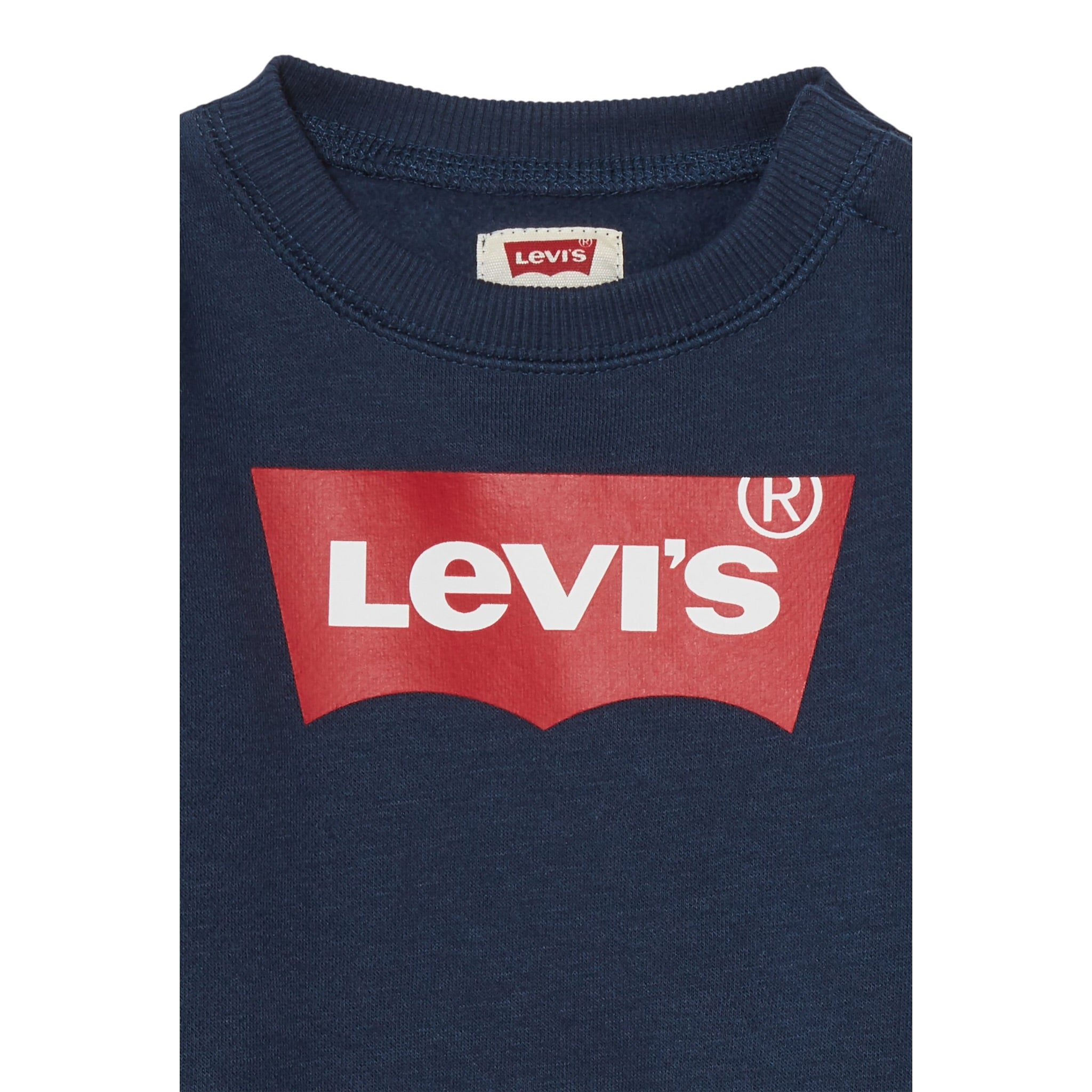 Levi'S Felpa Chiusa Girocollo con Logo tinta unita Blu per Neonato 6E9079NX BLU LEVI'S 