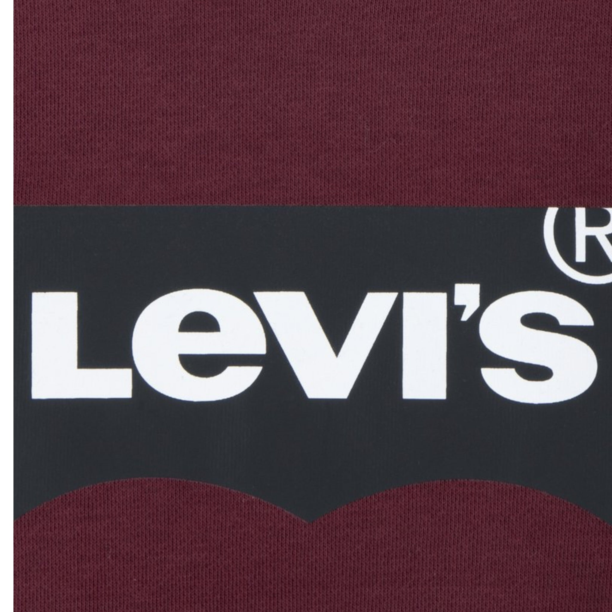 Levi'S Felpa Chiusa Girocollo con Logo tinta unita Bordeaux per Neonato 6E9079NX BORDEAUX LEVI'S 